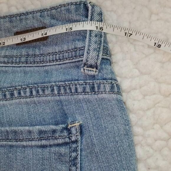 Kut from the Kloth Cameron Embroidered Logo Sz. 10 Straight Leg Blue Jeans - Picture 12 of 13